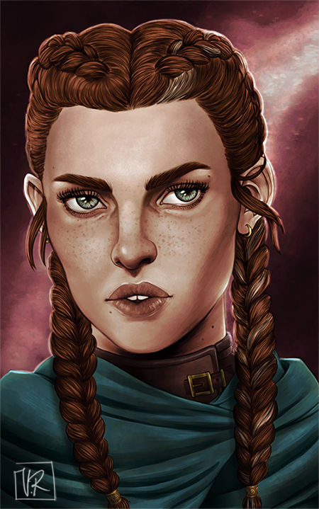 Portrait of my Watcher, Teagan.