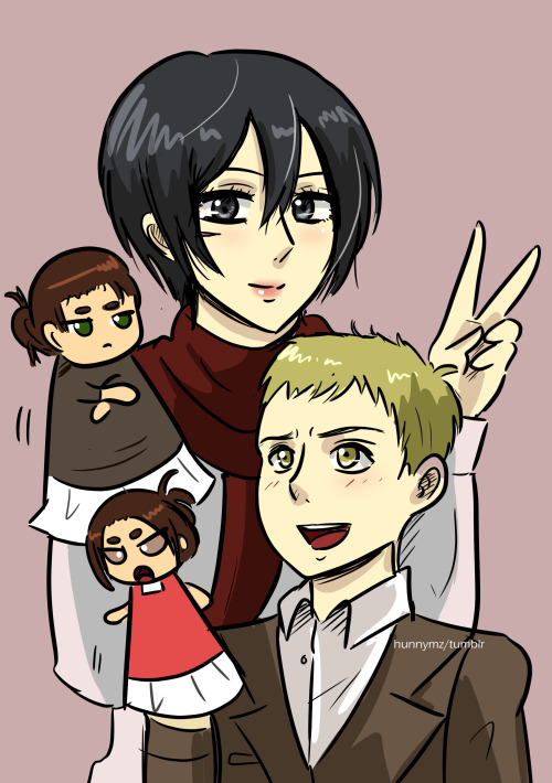 Sorry To Bother You, Can You Draw Mikasa And Falco? I Would Like Her To Adopt Him, And They Were Born