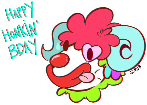 shrub-does-art: HAPPY BIRTHDAY TO MY FAVOURITE VILLAGER!!!!!!!! 19th APRILLET’S ALL WISH HIM A HONKI