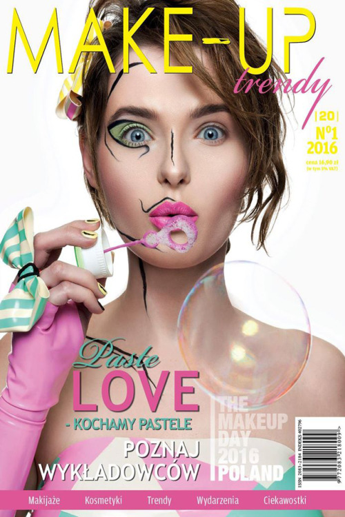 Latex publication in MAKE-UP trendy 2016Our latex styling appeared on the cover and editorial in the
