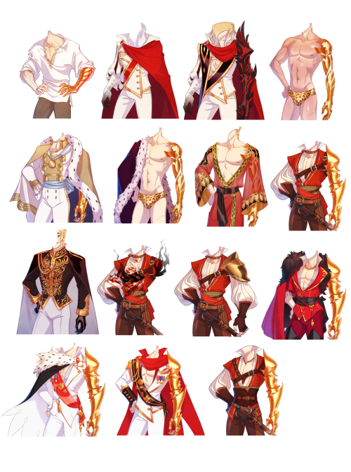 bastart13: These aren’t all body sprites/forms for each character or to scale, but these are referen