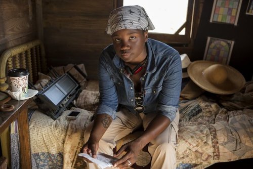 oldfilmsflicker:Dee Rees on the set of Mudbound (’17)