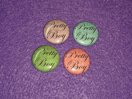 Pretty Boy 1-inch Pinback Button Badges $1.50 each, by Steampunk Pomegranate on Etsy