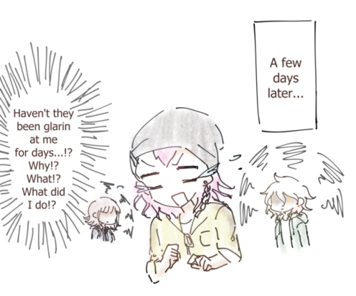 another random mini comic&ndash; got lazy halfway oopsi think they’d fight over hinata-kun? maybe?