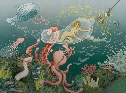 artofshunga:Yuko ShimizuAIDS education posterPoster to educate teenage girls in France about safe se