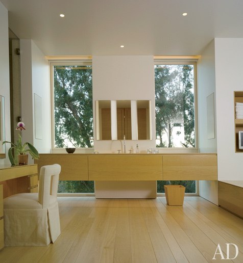 {John Pawson - super minimal and modern, but warm. The dining room is too empty and stark for me, bu