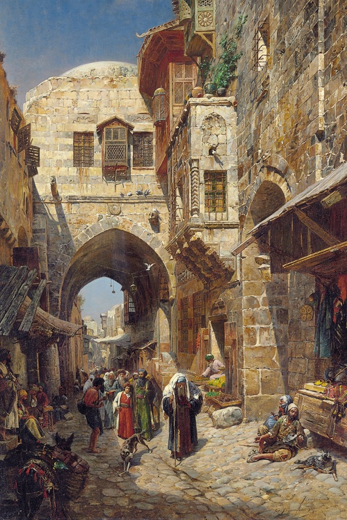 GUSTAV BAUERNFEIND (GERMAN, 1848-1904)
DAVID STREET, JERUSALEM