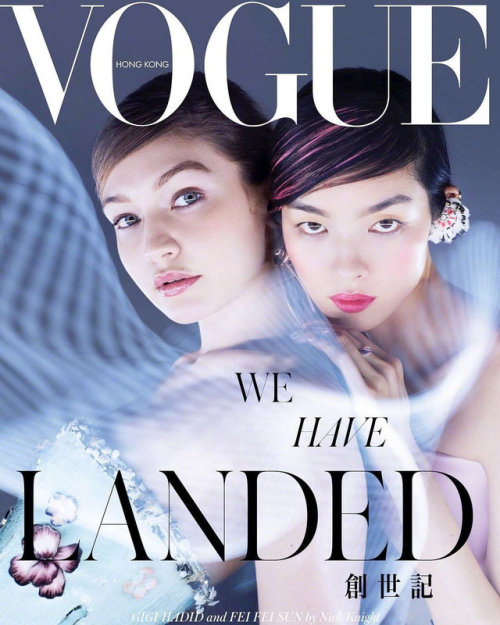 Gigi Hadid and Fei Fei Sun photographed for Vogue Hong Kong
