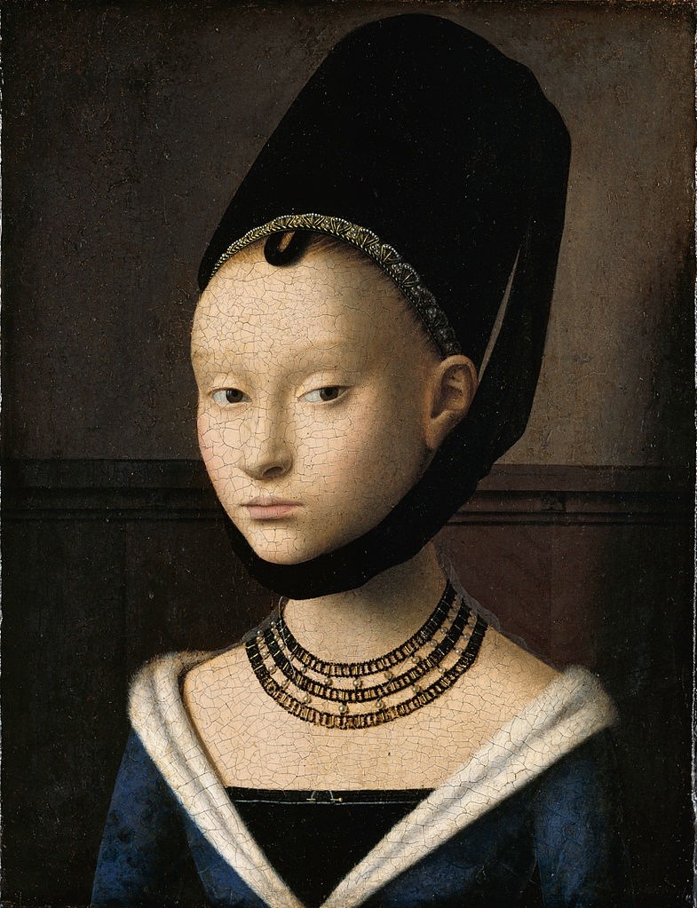 la-belle-epoche: Petrus Christus (Flemish, ca. 1425-1476) Portrait of a Young Girl,