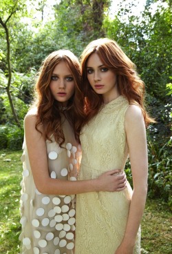 gentlemanboners:  Holly Burrows and Karen Gillan. https://www.snapchat.com/add/gentlemanboners