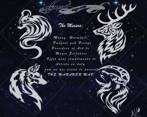 I Present The Marauders! Star Maps Version May Your Constellations Be Your Guides Throughout Your Life.In