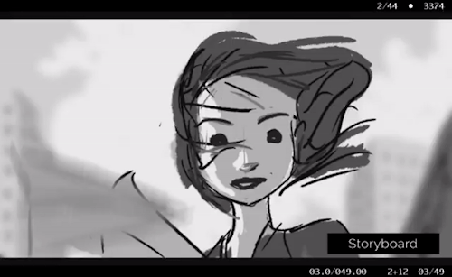 scurviesdisneyblog:To create the unique look of Paperman, the animation was rendered with a base lig