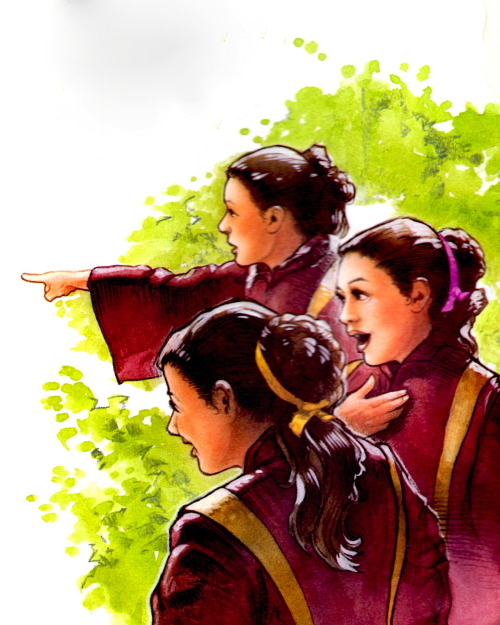 handmaidensofnaboo:The handmaidens were shocked. Padmé was really Queen Amidala! “I’m glad to see th