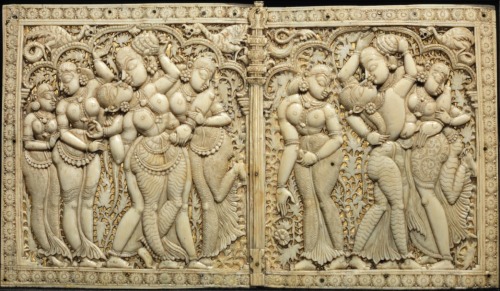 Ivory panel, Nayaka period, Madurai, Tamil Nadu