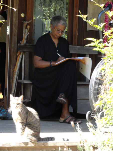 felinepurrstory:Alice Walker and her cat Frida.Excerpt from Alice Walker, “The Richness of the Very 