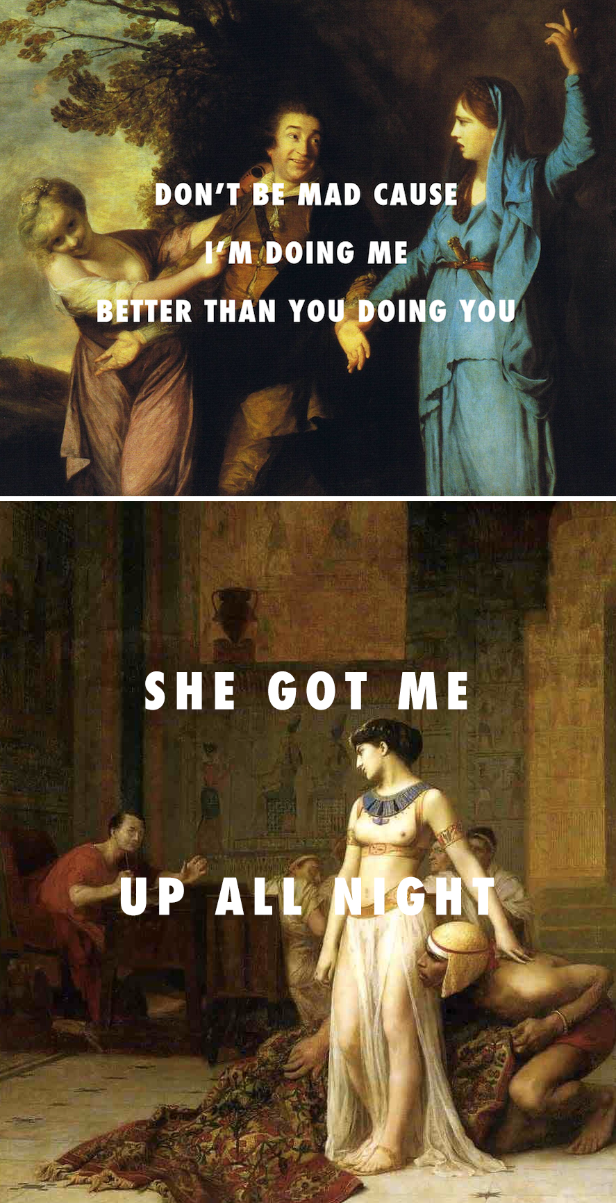 culturenlifestyle:Classical Art Meets Hip Hop: Funny Rap Lyrics Inserted Into Classical