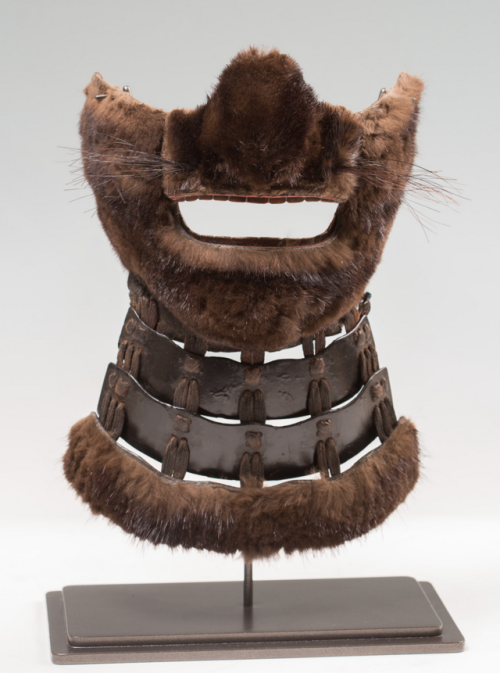 Shokumō menpōFurred samurai armor maskMid to late Edo period, 19th centuryThe mask is built in two p