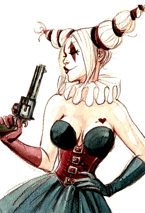 crysta-creme-doughnuts:Batman: The Dark Prince Charming - Harley Quinn by Enrico Marini