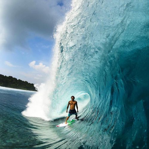 ripcurlusa:  Does it get any better than this? We don’t think so.  @garut_widiarta standing tall and proud wearing his #MIRAGE Split boardies.  #LikeWearingNothing  Photo: @corey_wilson http://ift.tt/228NL3d 