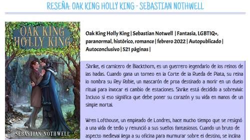 Thanks to Katty for this delightful review of Oak King Holly King!~[…] Shrike nunca pensó que