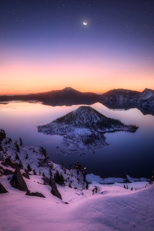 First Light at Crater Lakeby Daniel Fleischhacker