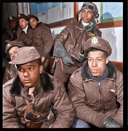 blackhistoryalbum:  BLACK WINGS | 1945Colorized