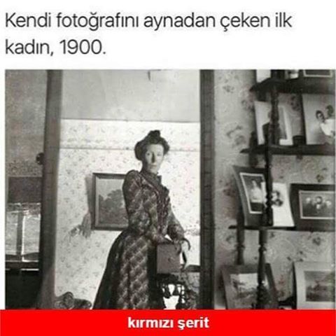 Kendi fotoğrafıni aynadan...