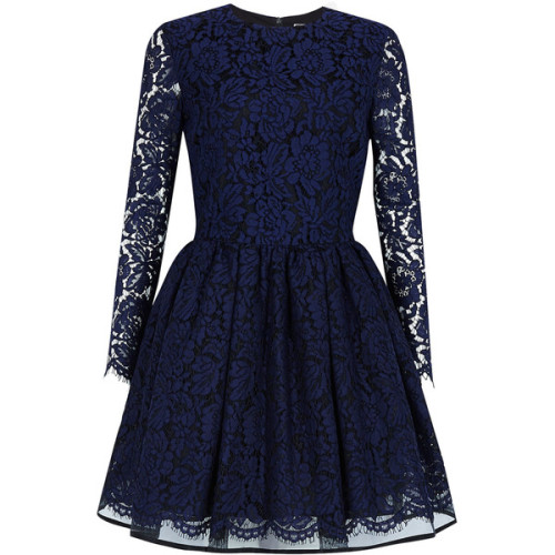 MSGM dress ❤ liked on Polyvore (see more blue lace dresses)