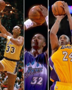 thelakersshowtime:  The new top 3 scorers in NBA history.