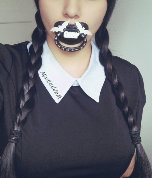 Porn photo Little Miss Spookiness 👻 Perfect pacifier