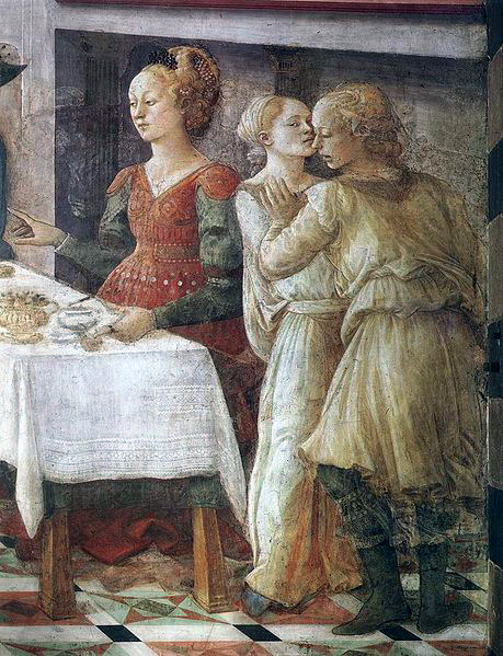 Life of John the Baptist,Herod’s Banquet by Fra Filippo Lippi, ,1452-62 