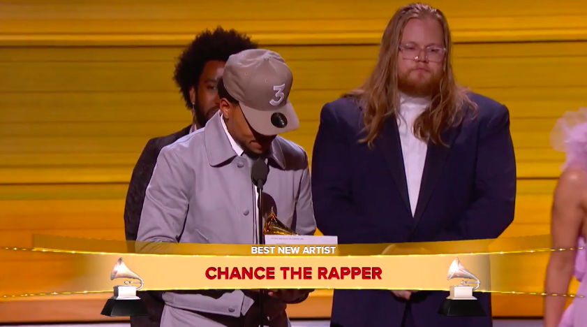 the-movemnt:  Chance the Rapper wins best new artist Grammy, ignores playoff music