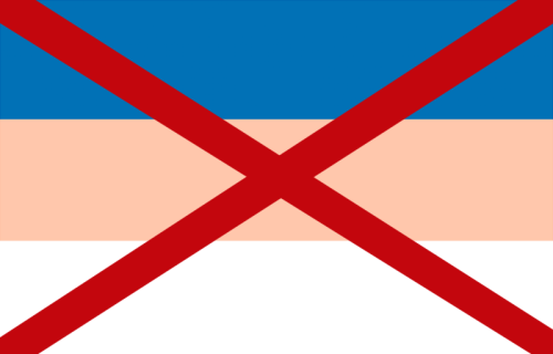 femmefarmer:anti-discourse pride flag by meblue, salmon and white represent The Discourse chef, red 