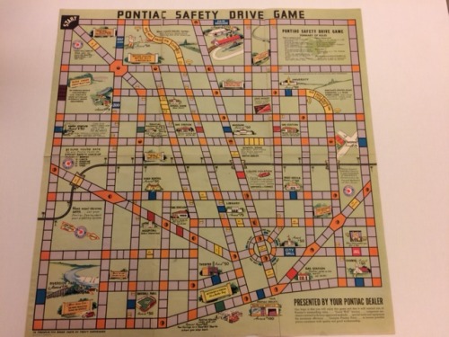 They sure don’t market cars like this anymore! This 1937 Pontiac Drive Safety Game was distributed b