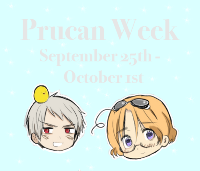 maplevogel: prucanweek:  PRUCAN WEEK Prompts: Day 1: Time/Transitions Day 2: Classic AUs - Fake dati