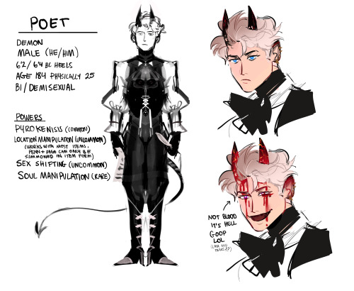 dump of my oc (dating sim demon???) and colkie’s oc (pink ….pink….pink….)spaghe