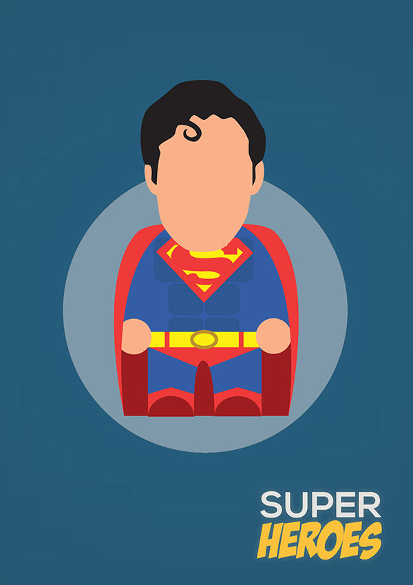 herochan:  DC Superheroes Created by John Sideris 