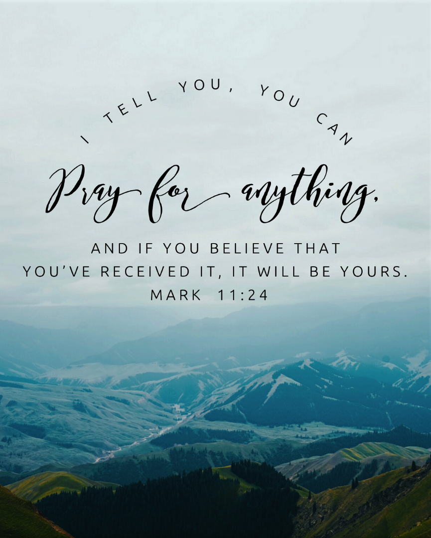 The Living... — Mark 11:24 (NLT) - I tell you, you can pray for...