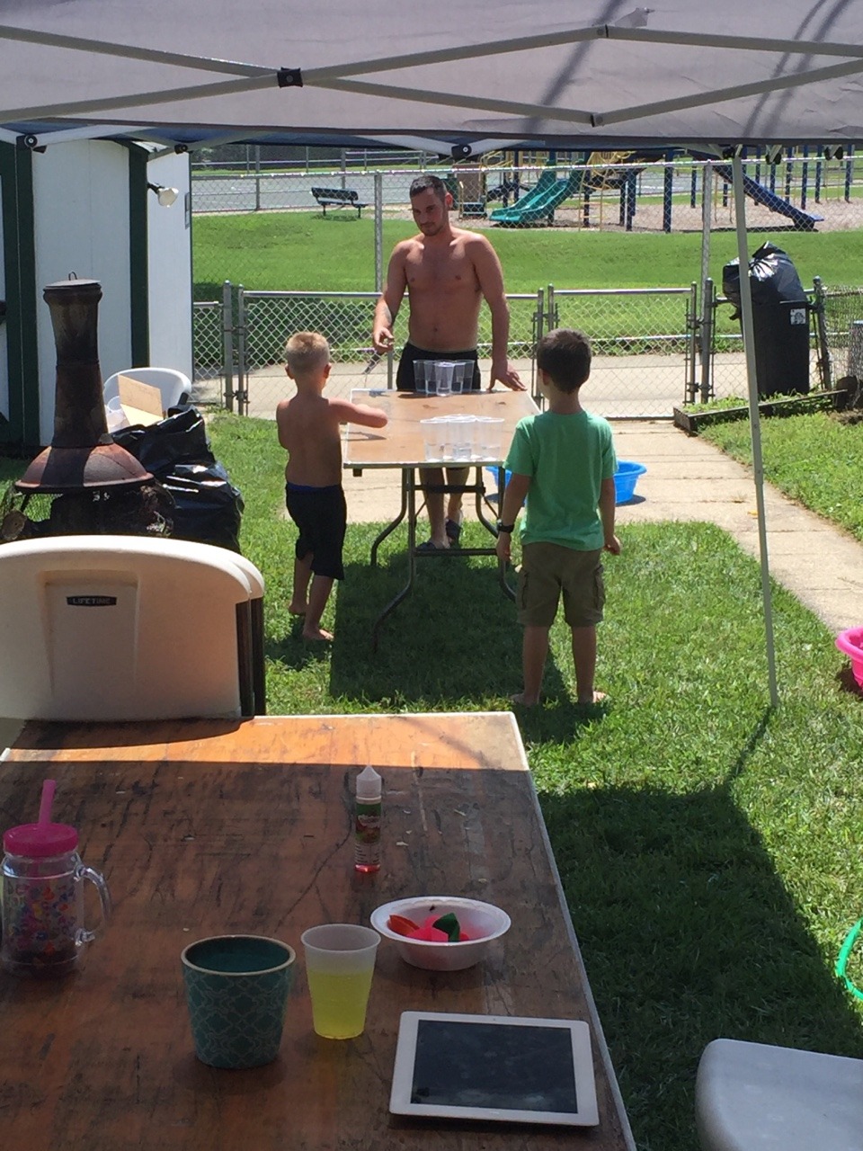 Teaching the kids pong