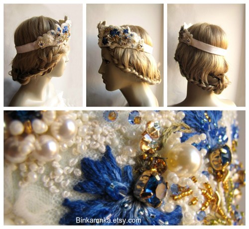 Cornflower wedding crown https://www.etsy.com/listing/476816123/cornflower-wedding-crown-cornflower-