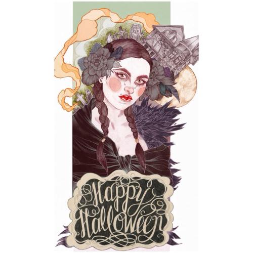 My Halloween prints are now available for £20 a pop in my shop! www.lizclements.bigcartel.com #Hallo