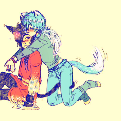 nohomoujaku:  kouao catboys? kouao catboys