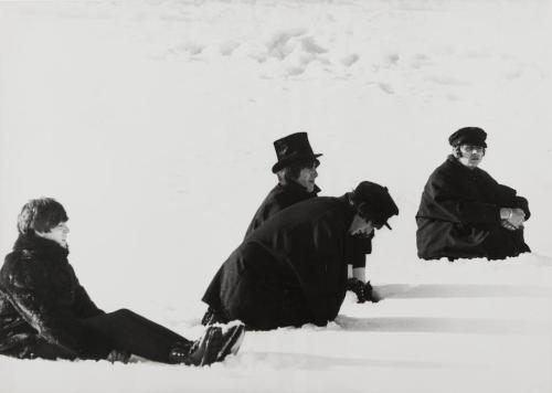 The Beatles on location in Obertauern, Austria, during the filming of Help!, 1965; photo by Chris Ki