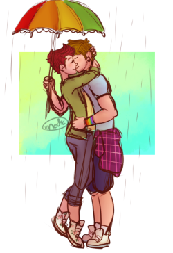 the-useless-medic:  Jaspvid Week Day 1: SpringReady for those April Showers, baby.@jaspvid-week