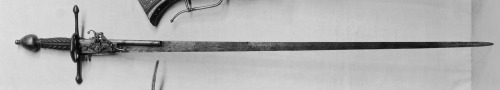 art-of-swords:Combination of Sword and Wheel-lock PistolDated: 1580-1590Culture: GermanMedium: parti