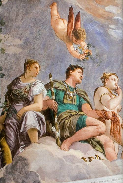 renaissance-art:Paolo Veronese c. 1560-1561Ceiling frescoes in the Villa Barbaro 