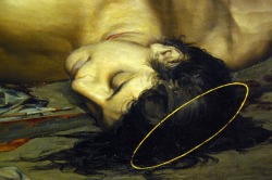 silenceforthesoul:Luc-Olivier Merson - Detail from The Martyr, St. Edmund, 1874