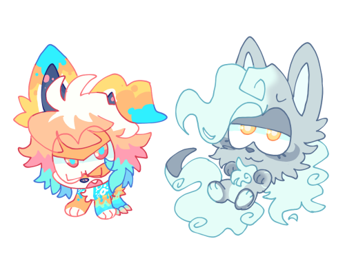 Tiny Chibis I Did Today!! First Two And The Last Green Cat Are My Ocs