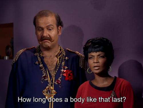 dykelburnham:They don’t ask Uhura to be part of a landing party that often cause of that time 