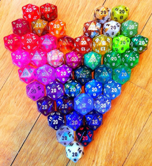 battlecrazed-axe-mage: I wanted to save this for a milestone, but…what the heck, why not? Let’s have a follower appreciation dice giveaway! ♥ This one will be followers only, for y’all who’ve stuck with me so far. Thank you so very much! Winner